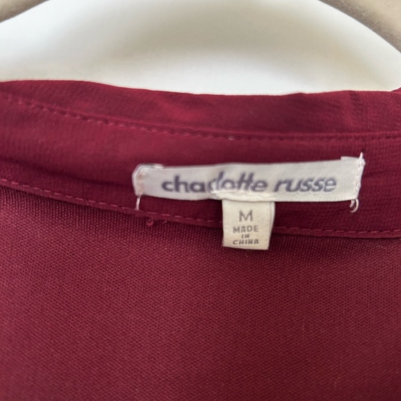 Maroon Fall button down dress - Picture 3 of 3